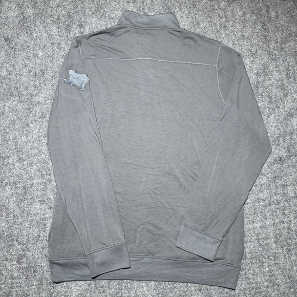 Travis Mathew Newport 1/4 Zip Fleece Mens Large Shade Gray Golf Embroidered NEW - Picture 12 of 14